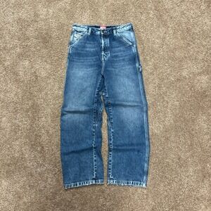 Y2K Diesel D-Livery Baggy Carpenter Jeans Mens W32 L30 Wide Leg Denim Blue